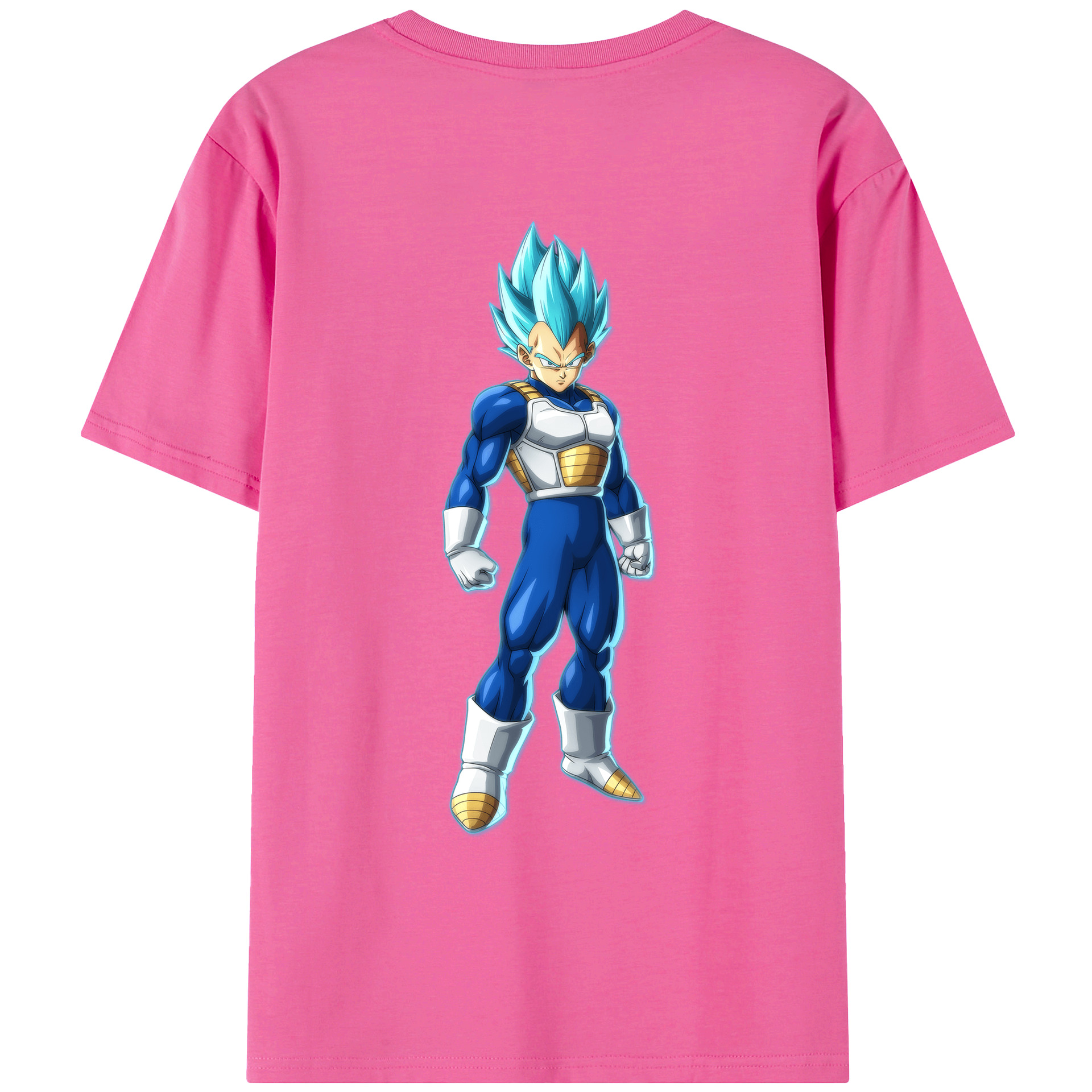 （画像用） ドラゴンボール ベジータ四世（Bejīta Yonsei）DRAGON BALL Vegeta IV レディース半袖Tシャツ(バックプリント)